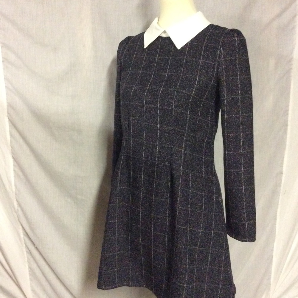 Goodnight Macaroon plaid dress with collar